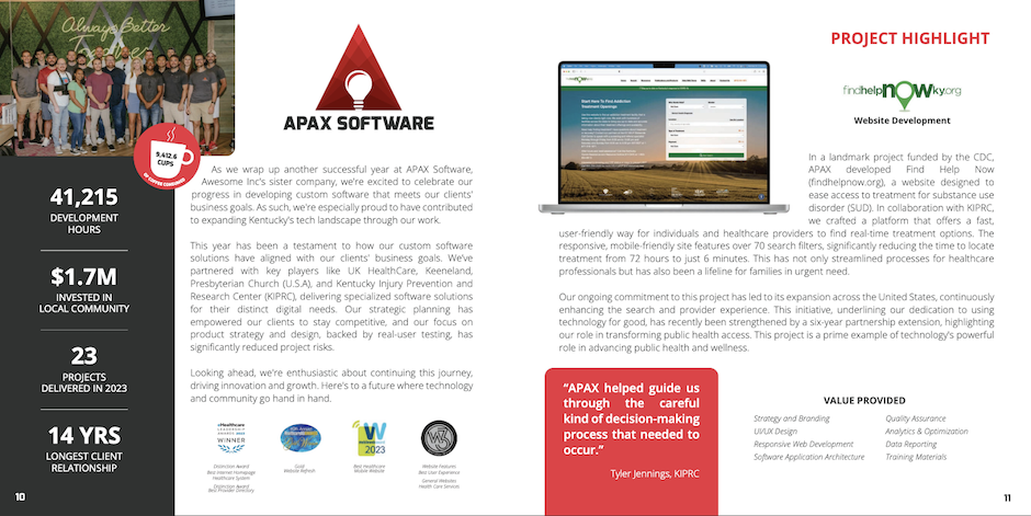 APAX community impact report